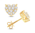 10K Gold Diamond Stud Earring