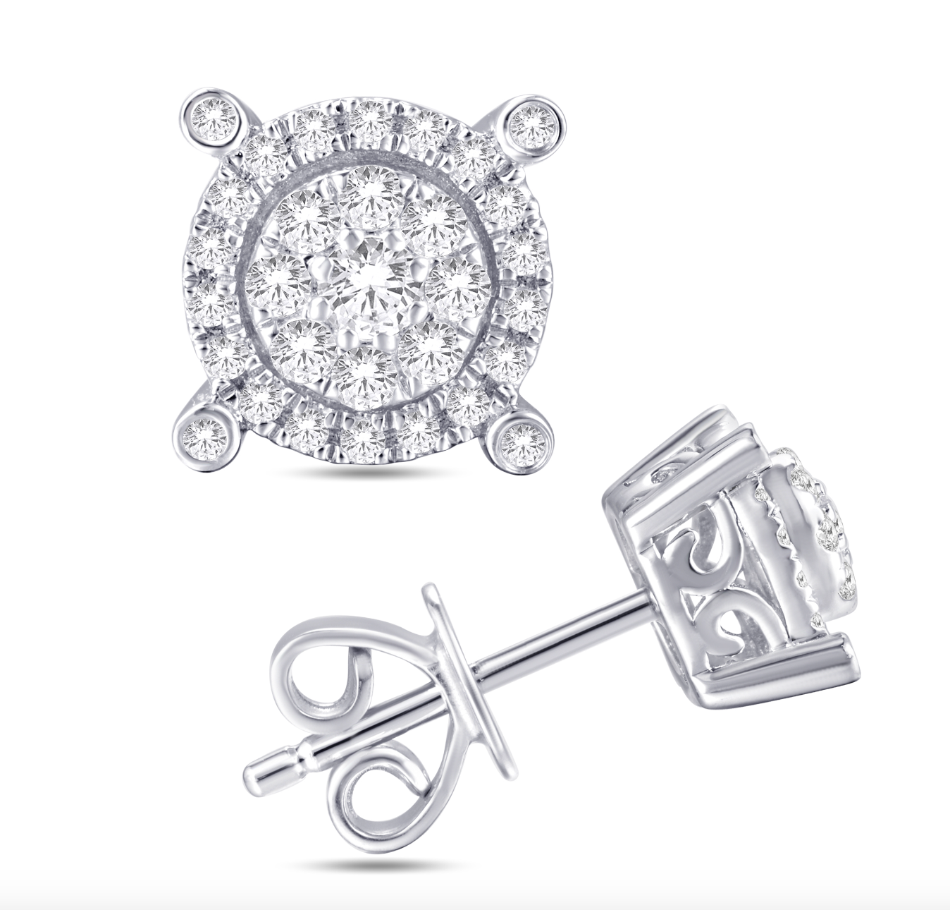 10K Gold Diamond Stud Earring