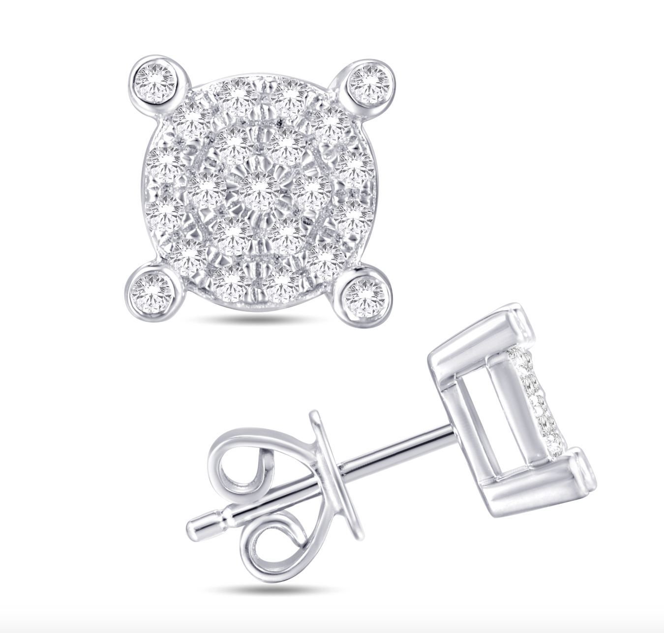 10K Gold Diamond Stud Earring
