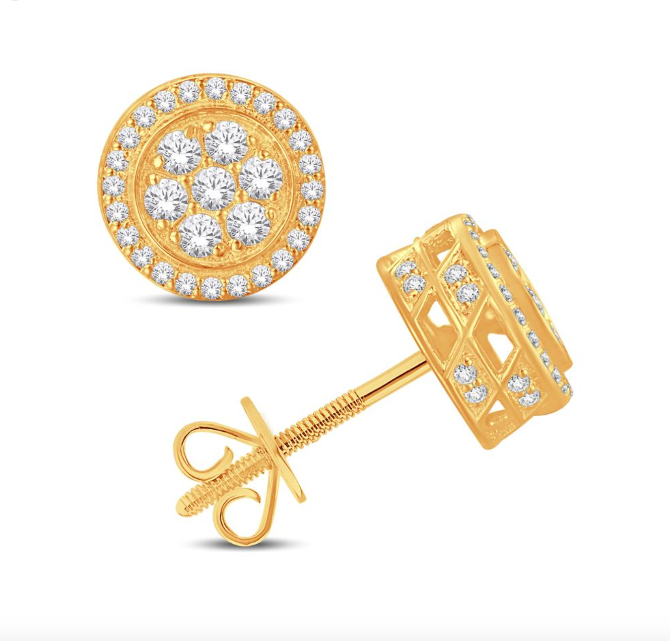 10K Gold Diamond Stud Earring