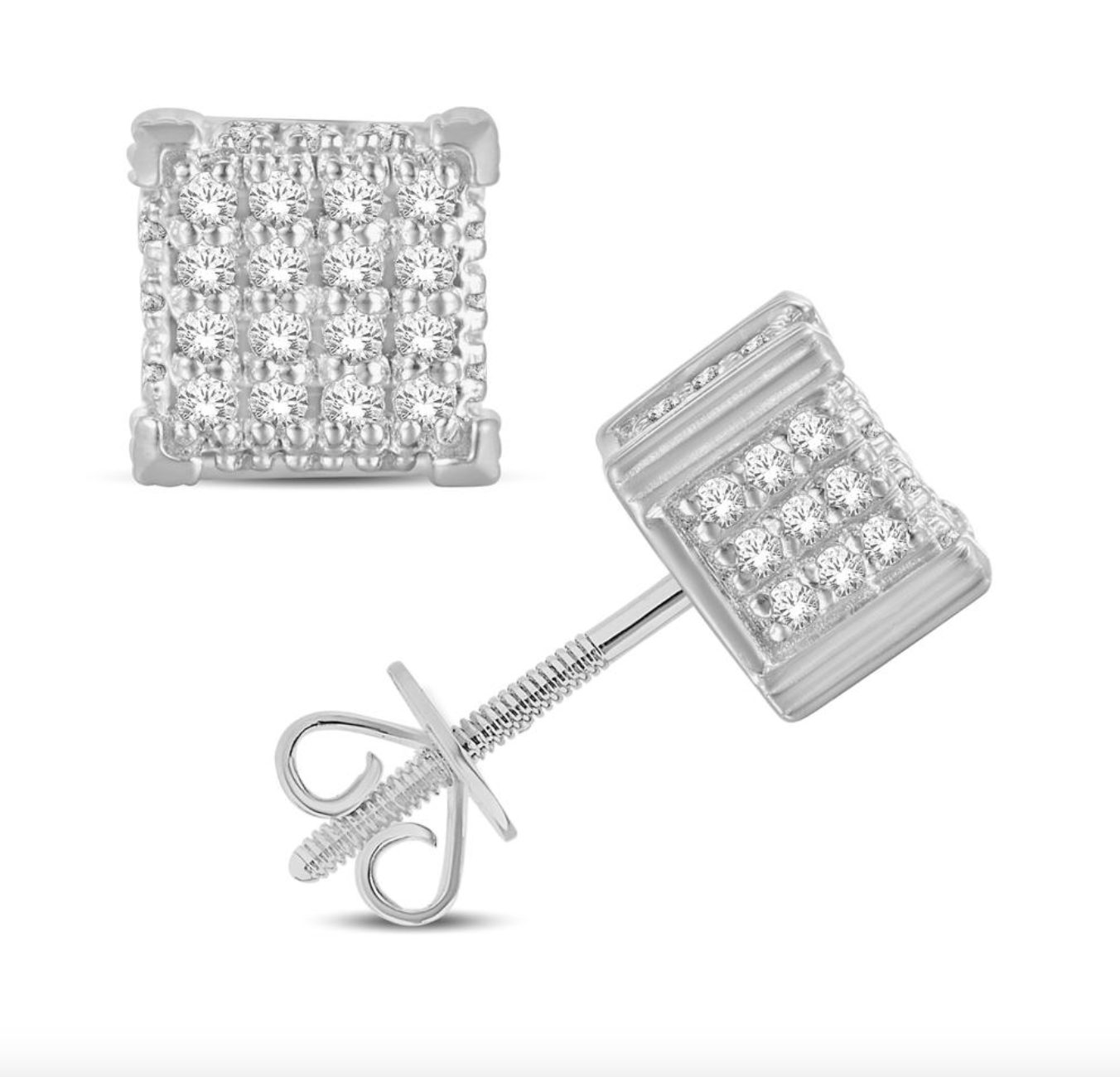 10K Gold Diamond Stud Earring