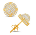10K Gold Diamond Stud Earring