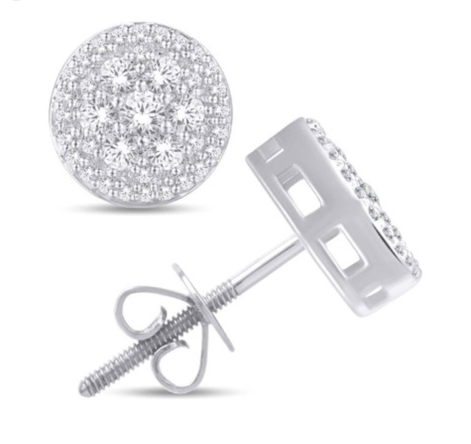 10K Gold Diamond Stud Earring