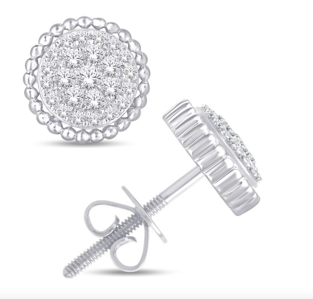 10K Gold Diamond Stud Earring
