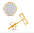 10K Gold Diamond Stud Earring