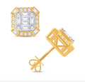 10K Gold Diamond Stud Earring