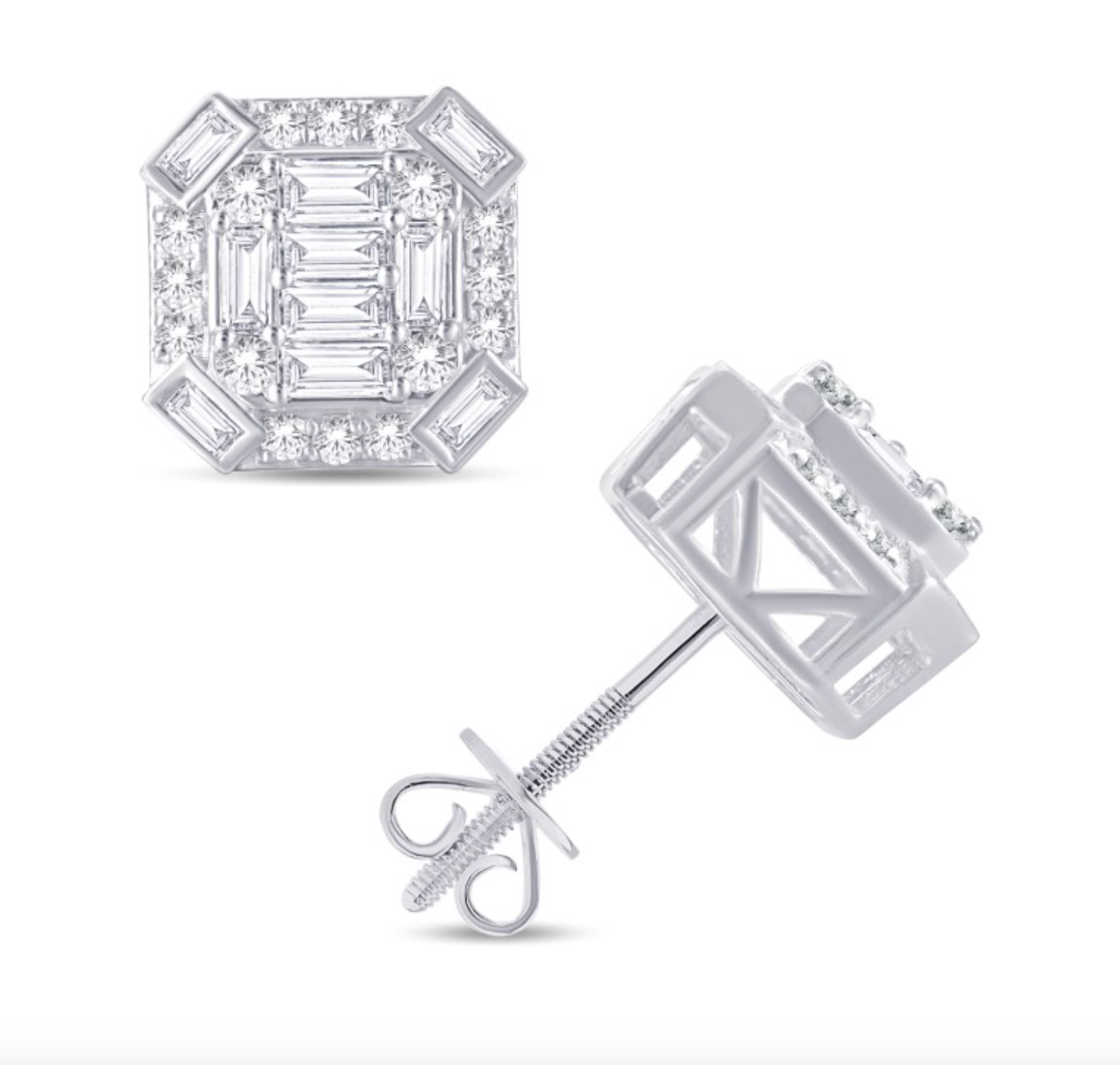 10K Gold Diamond Stud Earring