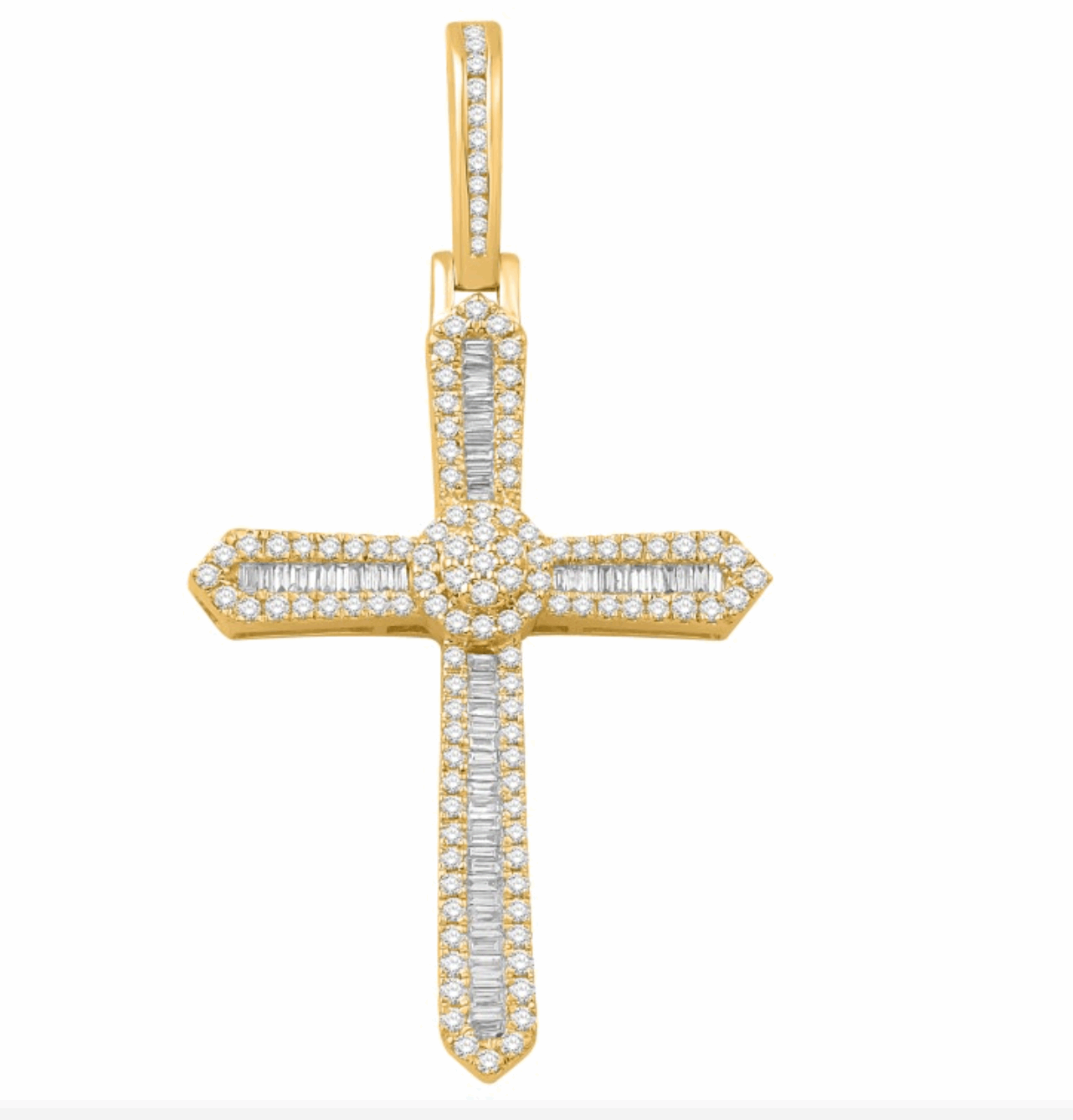 10K Gold Diamond Pendant 0.98CT