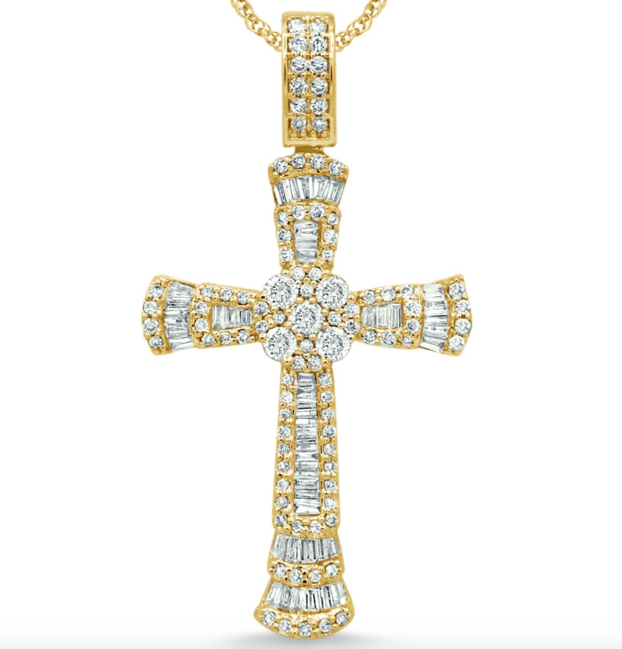 10K Gold Diamond Pendant 1.33CT