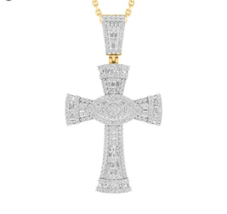 10K Gold Diamond Pendant 1.32CT