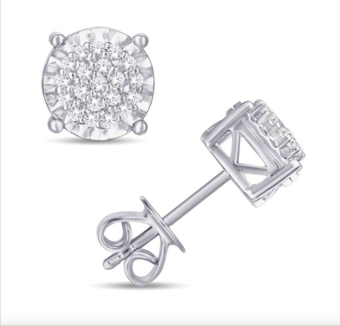 10K Gold Diamond Stud Earring