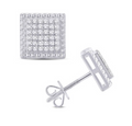 10K Gold Diamond Stud Earring