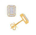 10K Gold Diamond Stud Earring