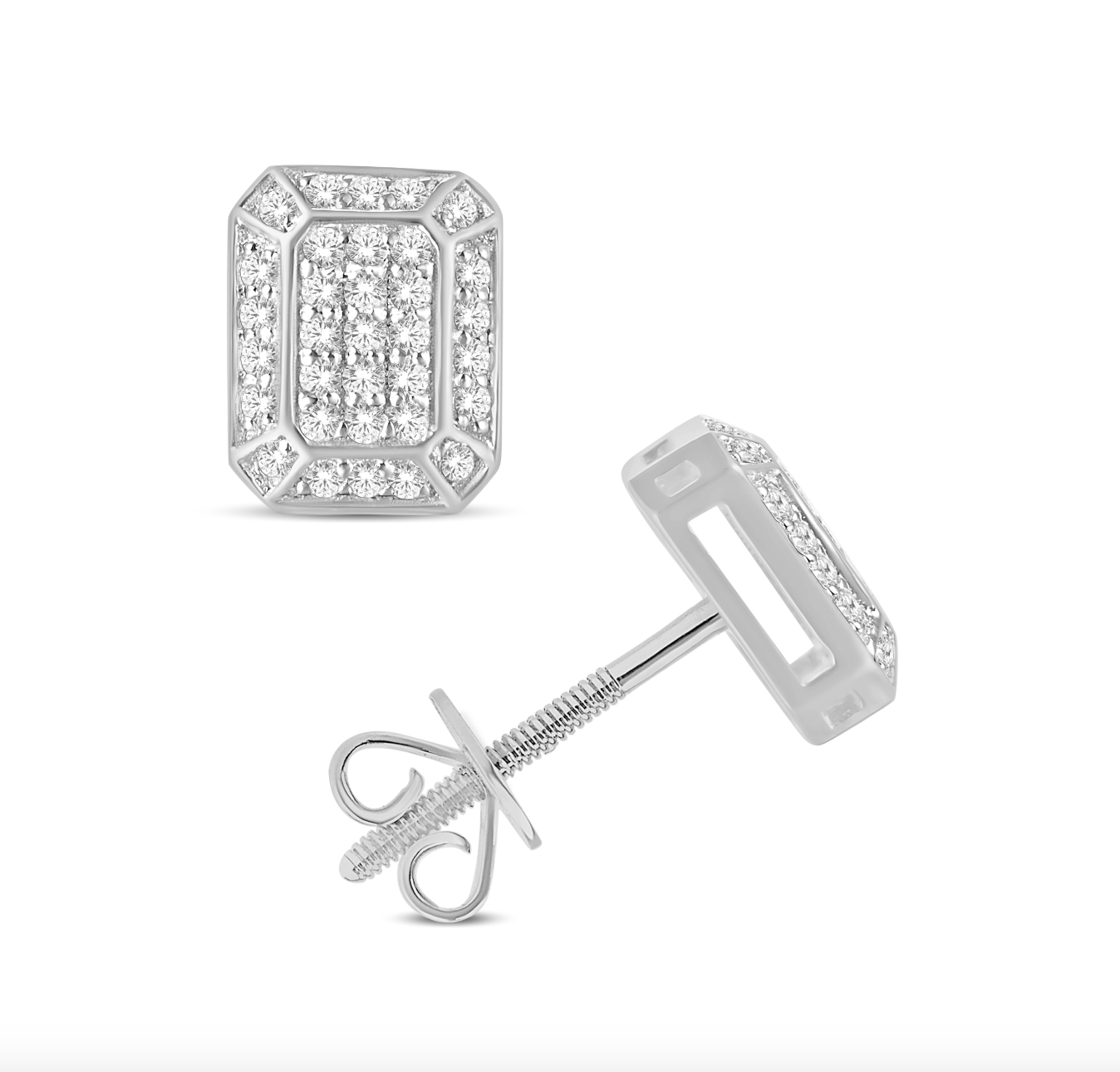 10K Gold Diamond Stud Earring