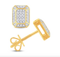10K Gold Diamond Stud Earring