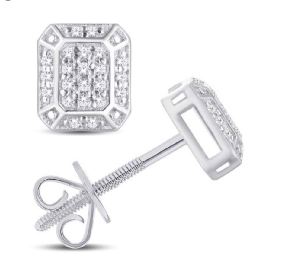 10K Gold Diamond Stud Earring