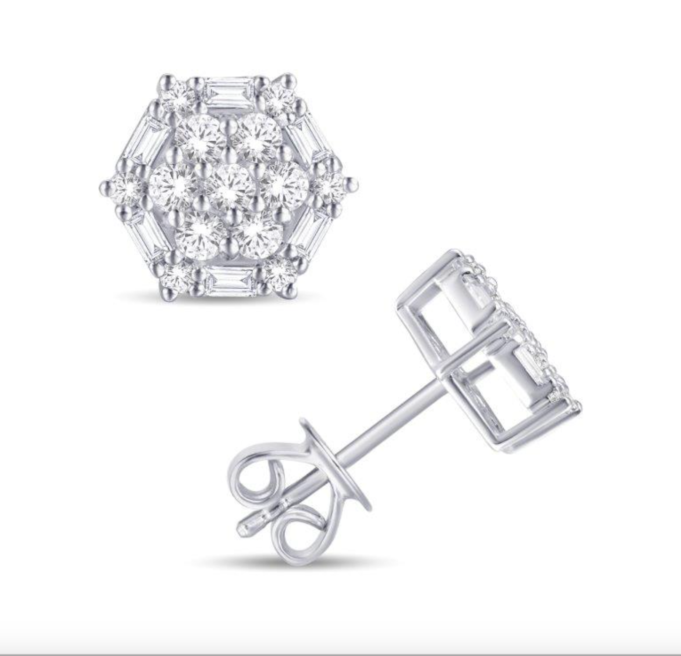 10K Gold Diamond Stud Earring