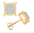10K Gold Diamond Stud Earring