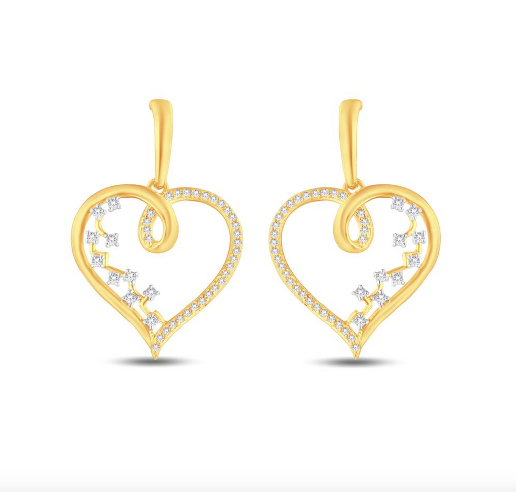 10K Gold Diamond Stud Earring