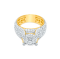 10K Gold Diamond Men's Ring 3.00CT