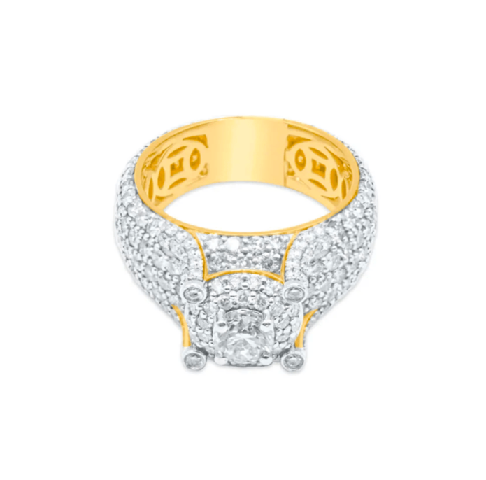 10K Gold Diamond Men's Ring 3.00CT