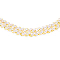 7mm 10K Gold Diamond Cuban Link Chain