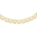 7.5mm 10K Gold Baguette Diamond Chain
