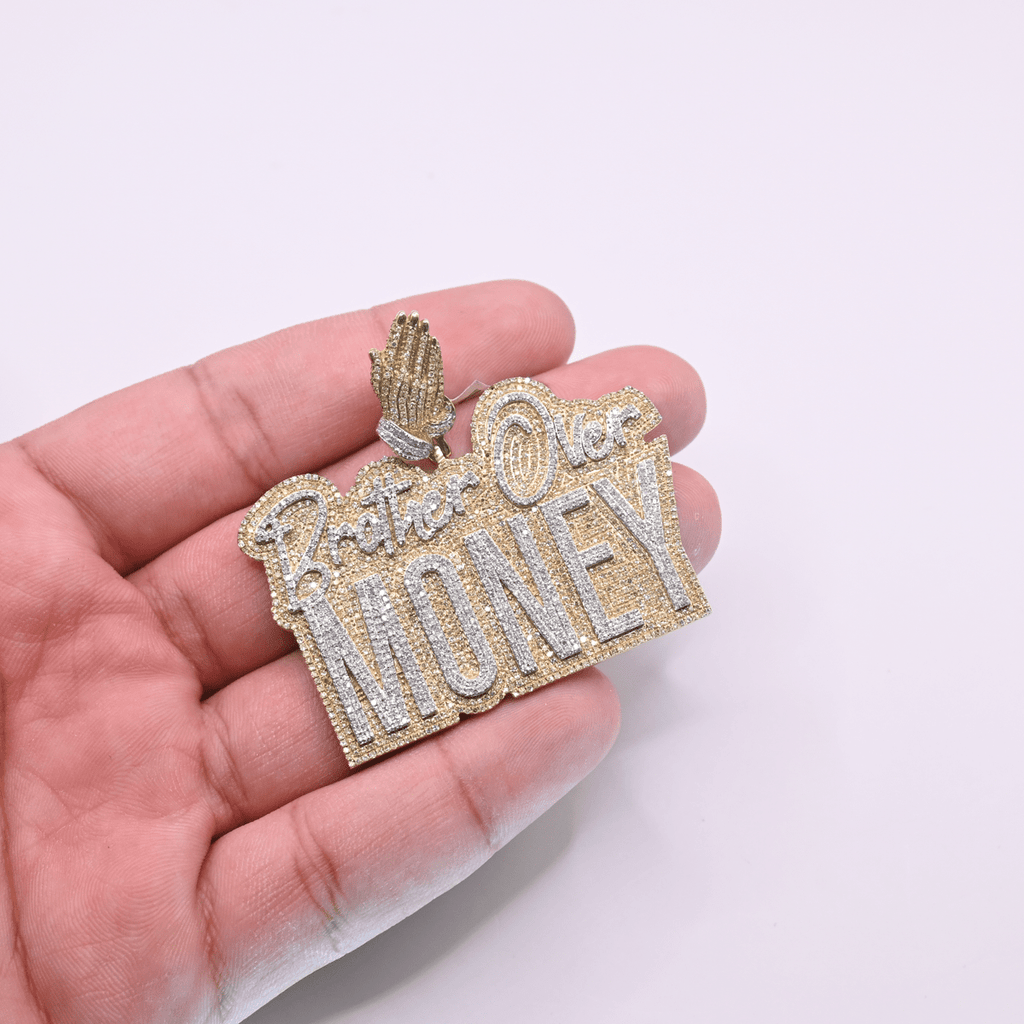 10K Gold Diamond Pendant 4.55CT