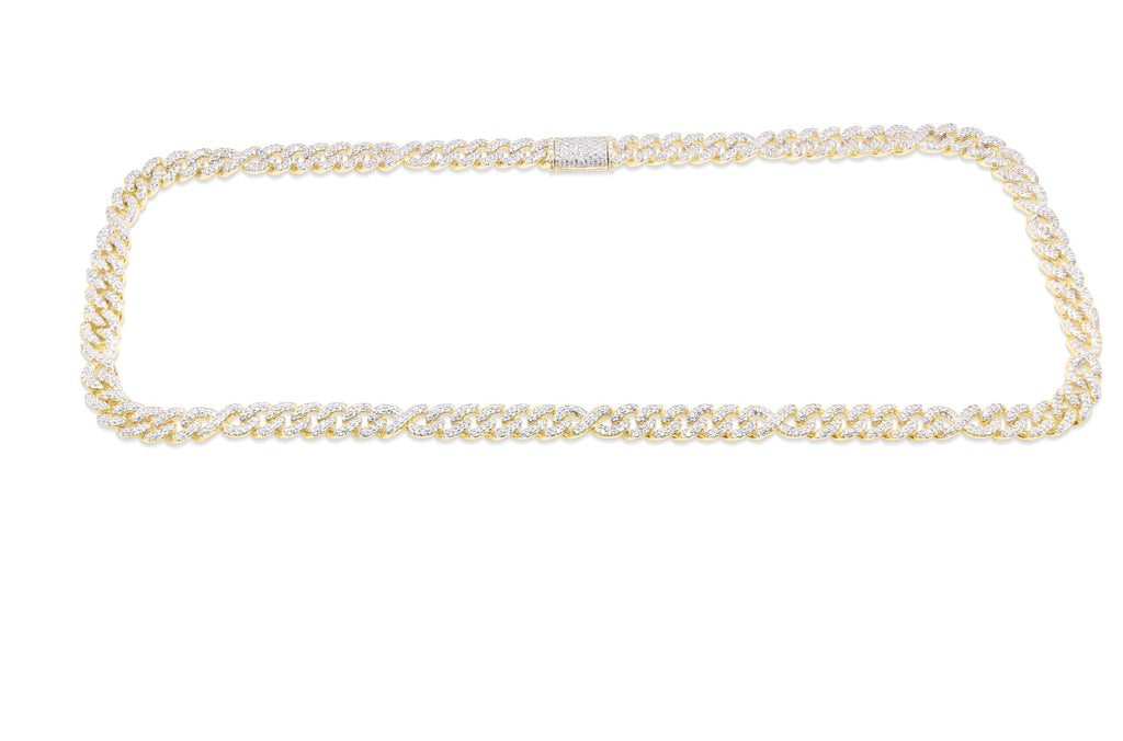 8mm 10K Men’s Iced Out Chain
