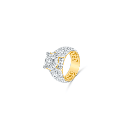 10K Gold Diamond Men's Ring 3.00CT