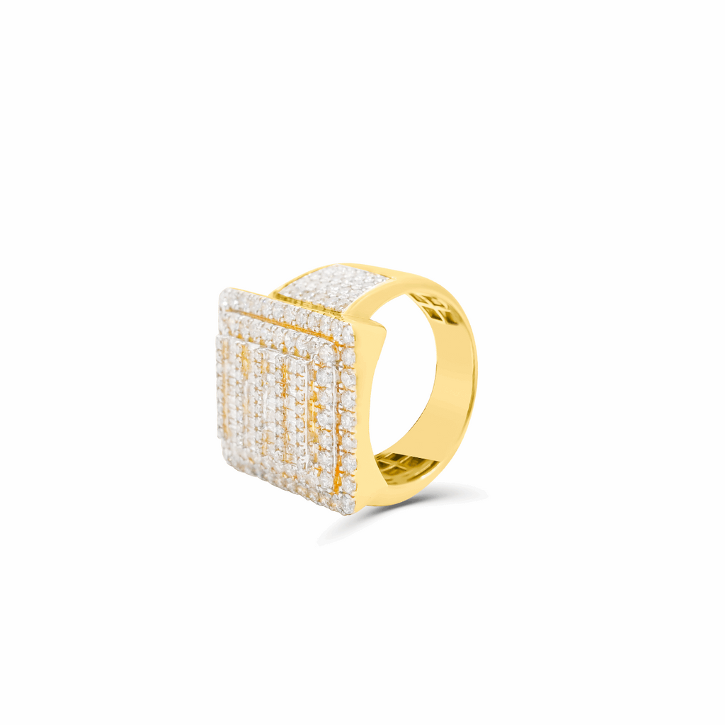 10K Gold Diamond Men's Ring 4.03CT