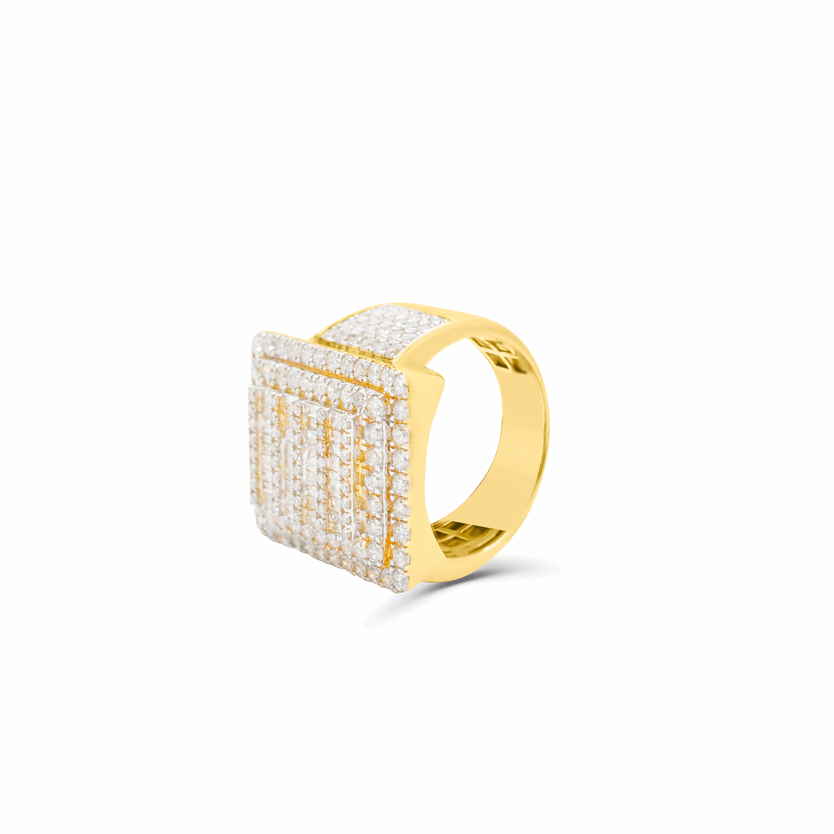 10K Gold Diamond Men's Ring 4.03CT