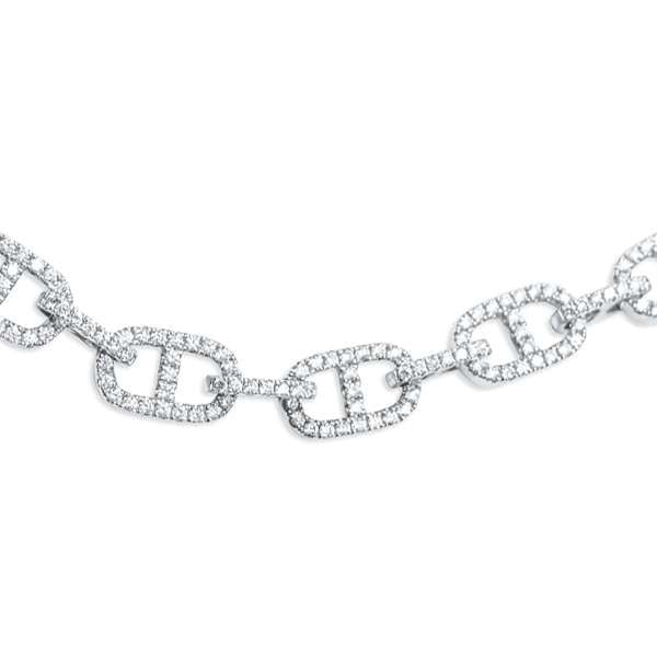 10K White Gold Diamond Necklace