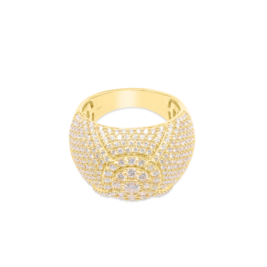 14K Gold Diamond Men's Ring