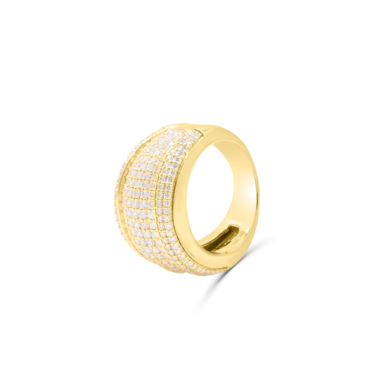 14K Men Gold Diamond Ring 2.56CT