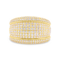 14K Men Gold Diamond Ring 2.56CT