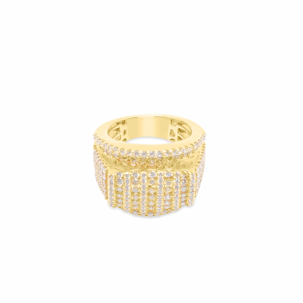 10K Gold Diamond Men's Ring 4.55CT