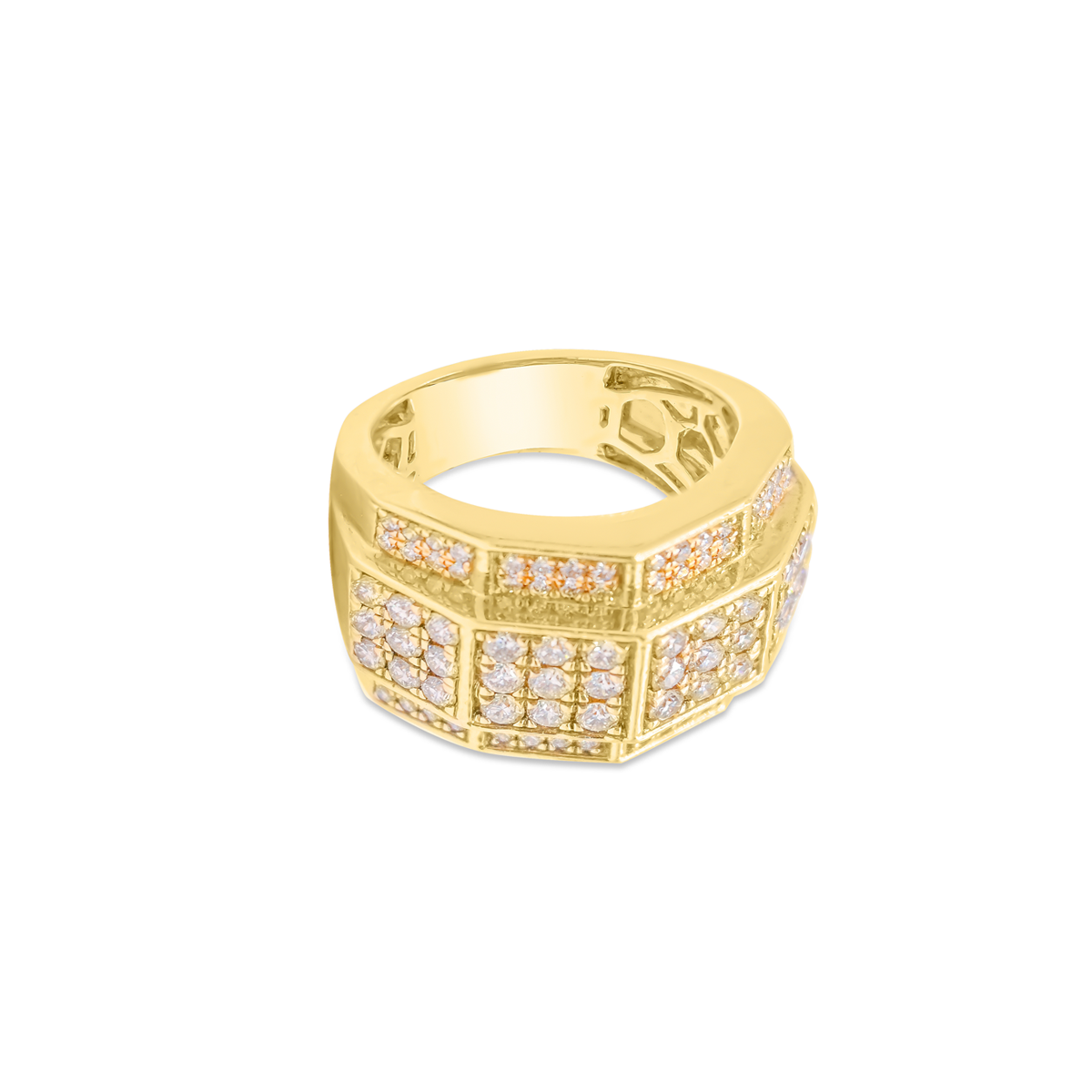 14K Gold Diamond Men's Ring 2.50CT